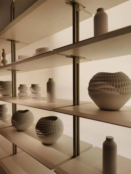 開放式鋁層闆置物架